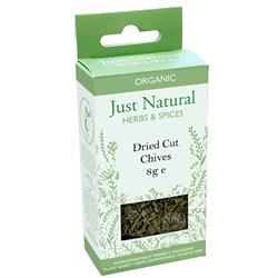 Just Natural Herbs Organic Dried Cut Chives (Box) 8g