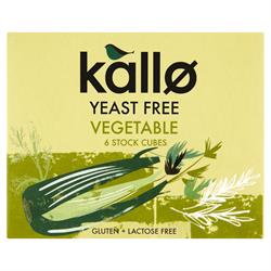 Kallo Kallo Yeast Free Vegetable Stock Cubes 66g