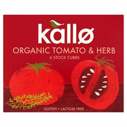 Kallo Kallo Organic Tomato & Herb Stock Cubes 66g