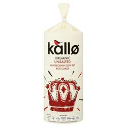 Kallo Kallo Organic Thick Slice No Added Salt Rice Cakes 130g
