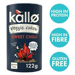 Kallo Kallo Sweet Chilli Lentil & Pea Veggie Cakes 122g