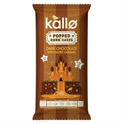 Kallo Kallo Dark Choc Caramel Popped Corn Cakes 127g