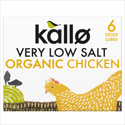 Kallo Kallo Organic Chicken Stock Cubes Very Low Salt 48g