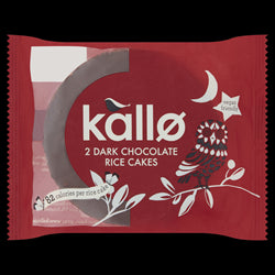 Kallo Kallo Dark Chocolate Topped Rice Cakes 33g