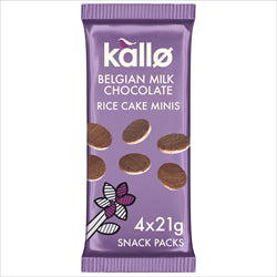 Kallo Kallo Mini Milk Choco Rice Cakes 84g (4x21g)