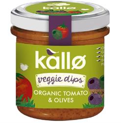 Kallo Organic Tomato & Olives Dip 135g