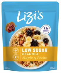 Lizi's Lizi's Low Sugar Maple & Pecan 400g