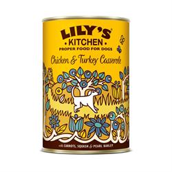 Lilys Kitchen Chicken & Turkey Casserole Tin 400g