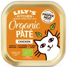 Lilys Kitchen Organic Chicken Pate for Cats 85g
