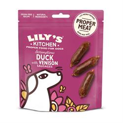 Lilys Kitchen Duck and Venison Sausages 70g