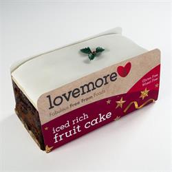Lovemore Foods Lovemore Wheat Gluten & Milk Free Iced Fruit Cake Slab 330g