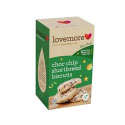 Lovemore Foods Lovemore Choc Chip Shortbread Gluten Free Milk Free Wheat Free 150g
