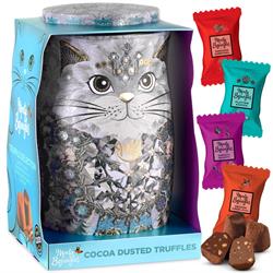 Monty Bojangles Diamond Empress Cat Tin Gift with Truffles Collection 200g