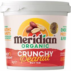 Meridian Organic Crunchy Peanut Butter 100% 1000g
