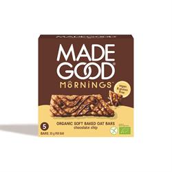 MadeGood MadeGood Morning Oat Bar Chocolate Chip 5 x 30g Multipack