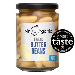 Mr Organic Mr Organic Butter Beans 350g (in glass jar)