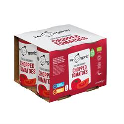 Mr Organic Mr Organic Chopped Tomatoes (BPA-free) 4 x 400g Pack