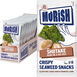 Morish Snacks Morish Snacks Crispy Shiitake Seaweed Snacks 4g
