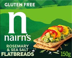 Nairns Nairn's Gluten Free Rosemary Sea Salt Flatbreads 150g