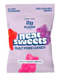 Neat Sweets FREE Low Sugar Plant Based Fruity Berry Gummy Bears 50g