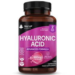New Leaf Products Hyaluronic Acid + Biotin & Vitamin C 120 Capsules