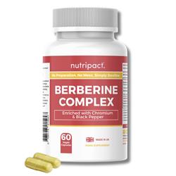 Nutripact Nutripact Berberine Chromium and Black Pepper Complex 60 Vegan Capsules