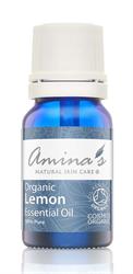 Amina's Natural Skincare Pure Organic Lemon Essential Oil 10ml