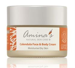 Amina's Natural Skincare Face & Body Cream for Normal to Dry Skin 50ml