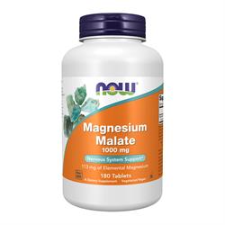 Now Foods Magnesium Malate 1000mg - 180 tabs