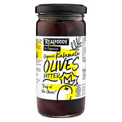 Realfoods by Organico Organic Kalamata Olives Pitted in Brine 230g