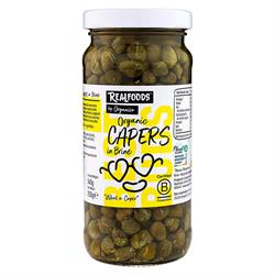 Realfoods by Organico Organic Capers in Brine 250g