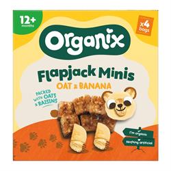 Organix Organix Flapjack Minis Oat & Banana Multipack (4x20g)
