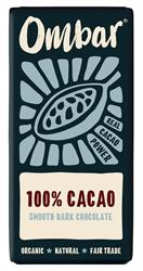 Ombar Ombar Organic Vegan 100% Cacao Dark Chocolate 35g