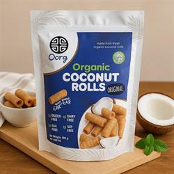 OORG OORG! Organic Coconut Rolls Original 100g