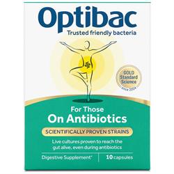 Optibac Probiotics For Those on Antibiotics 10 capsules