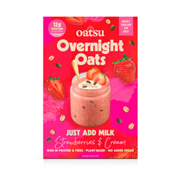 Oatsu Oatsu Strawberries & Cream Just Add Milk Overnight Oats 300g