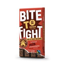 Oxfam Fair Trade Oxfam BITE TO FIGHT Belgian Milk Chocolate 180g
