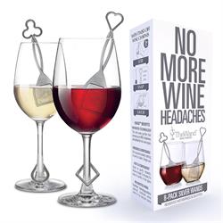 PureWine The Wand Wine Purifier - Silver 8-Pack