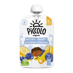 Piccolo Piccolo Organic Natural Yoghurt Blueberry & Banana Stage 1 100g