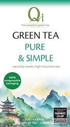 Qi Green Tea Pure and Simple 50g 25 Tea bags