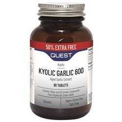 Quest Quest Kyolic Garlic 600mg E/F (50% Extra Free) 60+30 Tablet