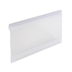 Retail Support 6inch x 3inch Shelf Talker with Hinge for Scanning Rail