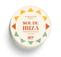 Sol De Ibiza Plastic Free Face & Neck Natural Mineral Sunscreen SPF50