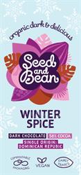 Seed & Bean Winter Spice Dark Chocolate 58% Cocoa 75g