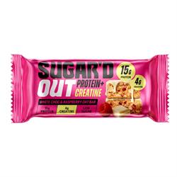 Sugard Out White Choc & Raspberry Protein + Creatine Oat Bar 68g