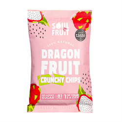 Soul Fruit Soul Fruit - Freeze Dried Dragon Fruit Crisps 20g