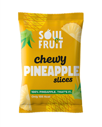 Soul Fruit Soul Fruit - Soft Dried Pineapple Slices 30g