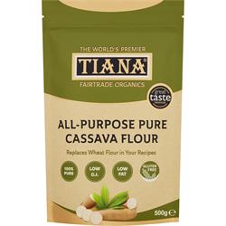 Tiana Organic gluten-free cassava flour for versatile baking 500g