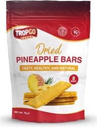 Tropgo Foods Tropgo 100% Dried Pineapple Bars 8 Bars 75g