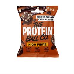 The Protein Ball Co Choc Chip Muffin Protein - High Fibre Breakfast Snack 45g